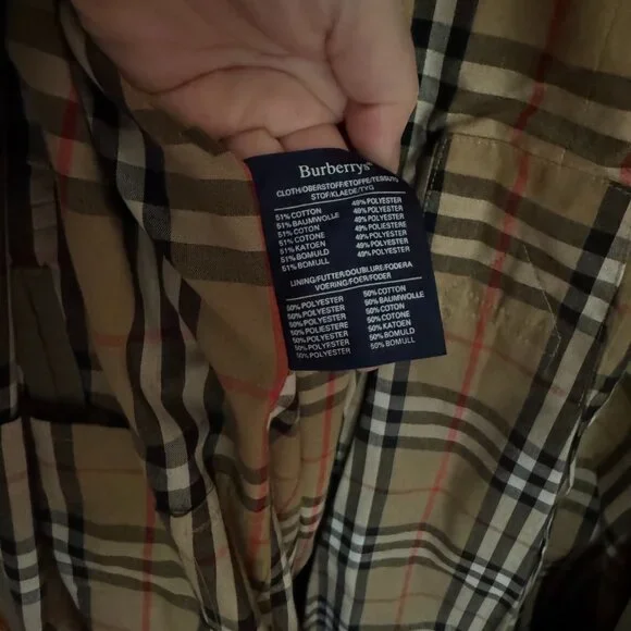 Vintage Burberry Double Breasted Trench Coat - Picture 4 of 12